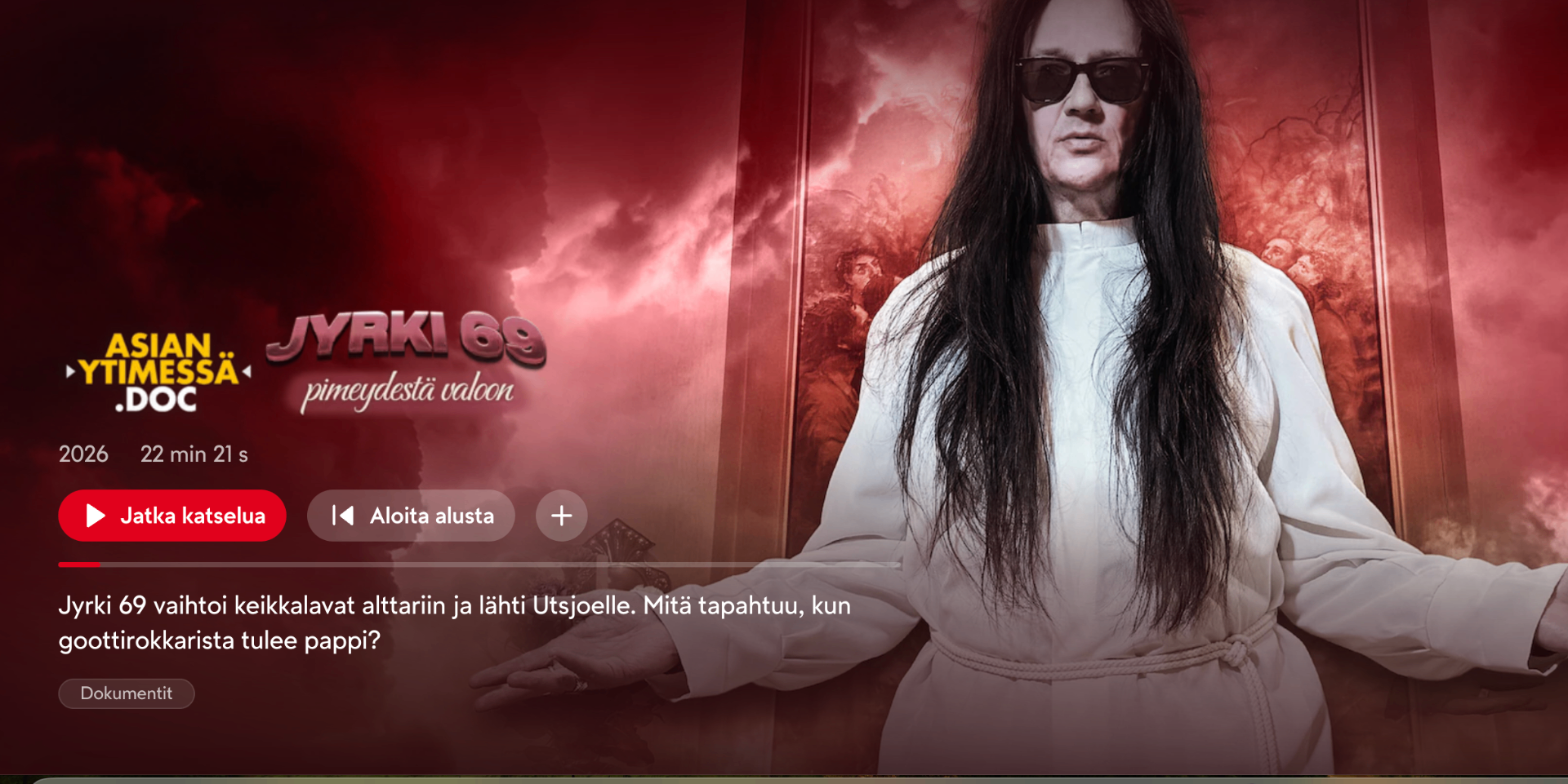 Jyrki 69, Pimeydestä valoon, MTV3-dokumentti